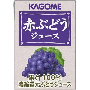 果汁100%ジュース 赤ぶどうジュース 業務用 紙パック 100ml×36本 カゴメ