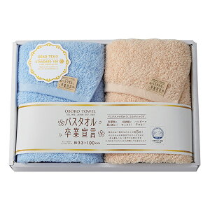 タオル 『バスタオル卒業宣言2P ブルー×モカ 約33×100cm』 OBORO TOWEL おぼろタオル