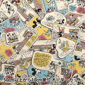 【数量5から】 生地 『パナマメッシュ ミッキーマウス G-7427-1A』 KOKKA コッカ