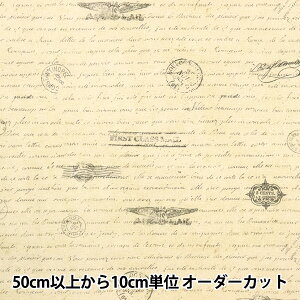 【数量5から】 生地 『USAコットン ライブラリー・オブ・レアリティーズ(文章柄) 20629-205』