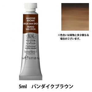 絵具 『プロフェッショナル ウォーターカラー 5ml 676 バンダイクブラウン』 Winsor&Newton
