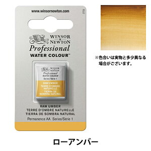 絵具 『プロフェッショナル ウォーターカラー ハーフパン 554 ローアンバー 3102554』 Winsor&Newton