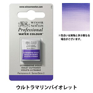 絵具 『プロフェッショナル ウォーターカラー ハーフパン 672 ウルトラマリンバイオレット 3102672』 Winsor&Newton