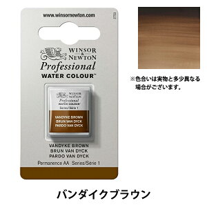 絵具 『プロフェッショナル ウォーターカラー ハーフパン 676 バンダイクブラウン 3102676』 Winsor&Newton