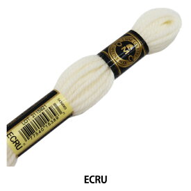 刺しゅう糸 『DMC 4番刺繍糸 タペストリーウール イエロー系 ECRU』 DMC ディーエムシー