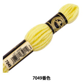 刺しゅう糸 『DMC 4番刺繍糸 タペストリーウール イエロー系 7049』 DMC ディーエムシー