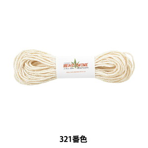 手芸糸 『ヘンプトゥワイン 中タイプ 321番色 ナチュラル』 MARCHENART メルヘンアート
