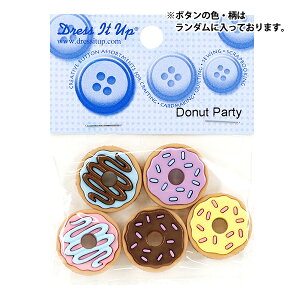 �{�^�� �w�`���h�{�^�� Donut Party 10404�x Dress It Up