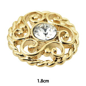 ボタン 『ビジューボタン 丸カン足 G 1.8cm SBC4265』