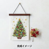 刺しゅうキット 『クロスステッチ 暮らしが華やぐ季節のたのしみ12月 ツリーの飾りつけ 522308』 LECIEN …