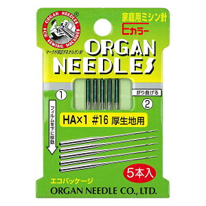 �~�V���j �w�ƒ�p�~�V���j E�J���[ #16 �����n�p HAE16�x ORGAN NEEDLES �I���K���j
