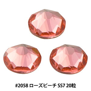 �X�����t�X�L�[ �w#2058 XILION Rose Enhanced Flat Back No-Hotfix ���[�Y�s�[�` SS7 20���x