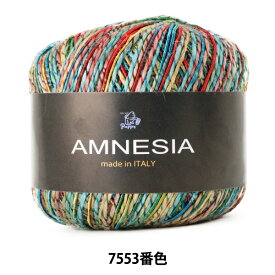 【1000円ポッキリ】 春夏毛糸 『AMNESIA (アムネシア) 7553番色 合太』 Puppy パピー