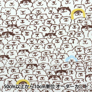 【数量5から】 生地 『オックス しばんばん むちころだらけ ミズイロ SBFO-04B』