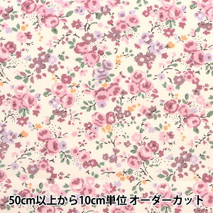【数量5から】 生地 『ブロード 小花柄 ピンク KTS6923-A』 COTTON KOBAYASH コットンこばやし 小林繊維
