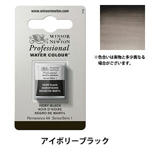 絵具 『プロフェッショナル ウォーターカラー ハーフパン 331 アイボリーブラック 3102331』 Winsor&Newton