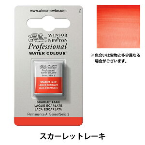 絵具 『プロフェッショナル ウォーターカラー ハーフパン 603 スカーレットレーキ 3102603』 Winsor&Newton