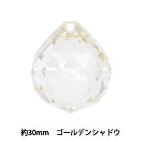 ビーズ 『アスフォークリスタル701 ゴールデンシャドウ 30mm』