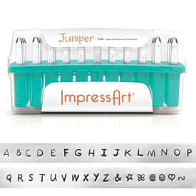 金属刻印 メタルスタンピング 『ImpressArt レタースタンプ Juniper 大文字 3mm U005 3 2』 MIYUKI ミユキ