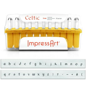 金属刻印 メタルスタンピング 『ImpressArt レタースタンプ Celtic 小文字 3mm U006 3 3』 MIYUKI ミユキ