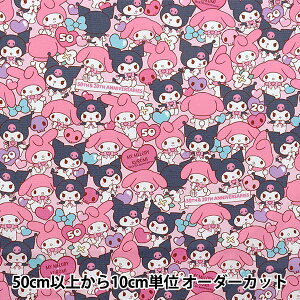 【数量5から】 生地 『オックス マイメロディ・クロミ ピンク G-8977-1A』 KOKKA コッカ