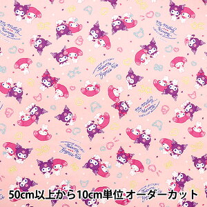 【数量5から】 生地 『オックス マイメロディ・クロミ アニバーサリー 827380-PO』 KIYOHARA 清原