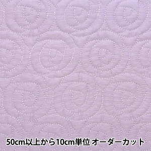 【数量5から】 生地 『ローズキルト パープル NRF-09H-PA』 KIYOHARA 清原