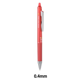 ボールペン 『フリクション ポイントノック 0.4mm レッド LFPK25S4-R』 PILOT パイロット