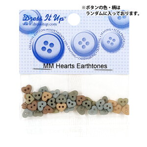 �{�^�� �w�`���h�{�^�� MM Hearts Earthtones 9534�x Dress It Up