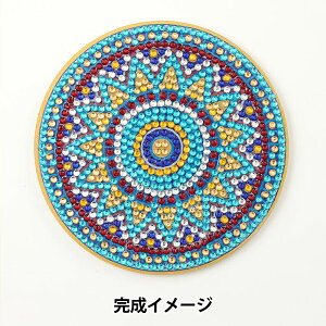 ビーズキット 『ダイヤモンドフィックス コースター モザイク柄 C 10-4698』