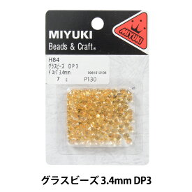 ビーズ 『ドロップビーズ DP3 7g 金茶銀引(ゴールド) H84』 MIYUKI ミユキ