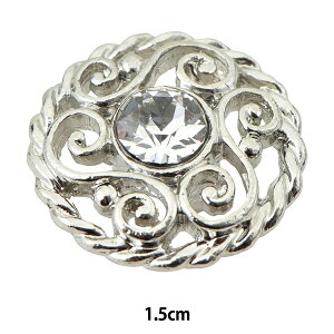 ボタン 『ビジューボタン 丸カン足 N 1.5cm SBC4265』