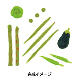 羊毛フェルトキット 『アクレーヌベジタブル 緑色の野菜 H441-542』 Hamanaka ハマナカ