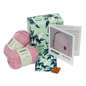 �҂ݕ��L�b�g �wMOOMIN×NOVITA BEANIE KIT �s���N�x NOVITA �m���B�^ �m�r�[�^