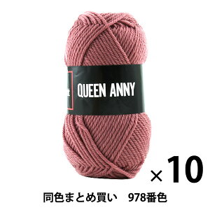【10玉セット】毛糸 『QUEEN ANNY(クイーンアニー) 978番色』 Puppy パピー【まとめ買い・大口】