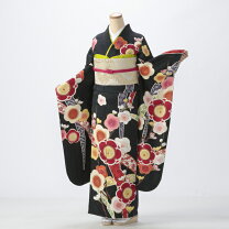楽天市場】振袖フルセット 販売（カラーブラック）（レディース 