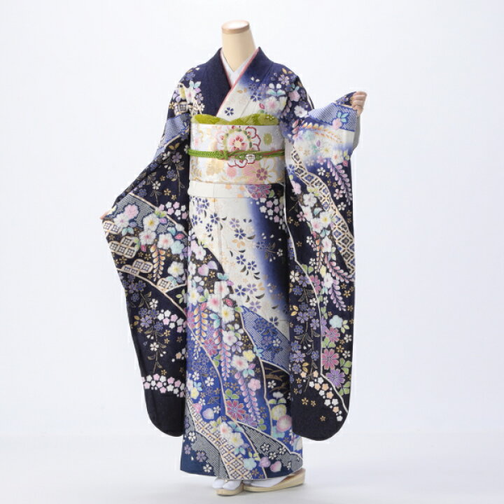 振袖フルセット 150〜160㎝ 辻が花 履き物 バック 等一式 取り混ぜ
