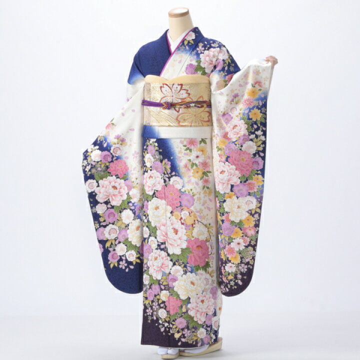 楽天市場】【中古】【購入品】振袖 フルセット Mサイズ 花柄 成人式 