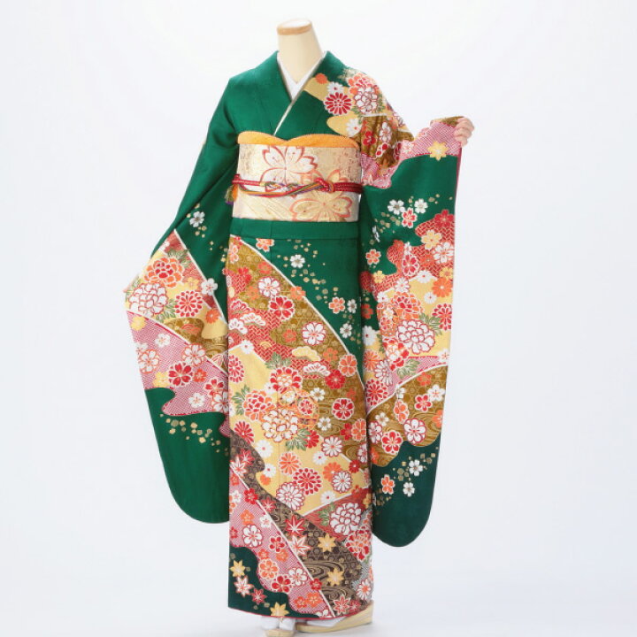 楽天市場】【中古】【購入品】振袖 フルセット Mサイズ 古典柄 