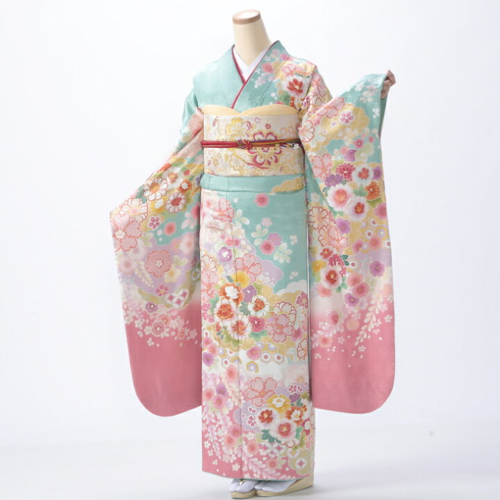 楽天市場】【中古】【購入品】振袖 フルセット Mサイズ 古典柄 