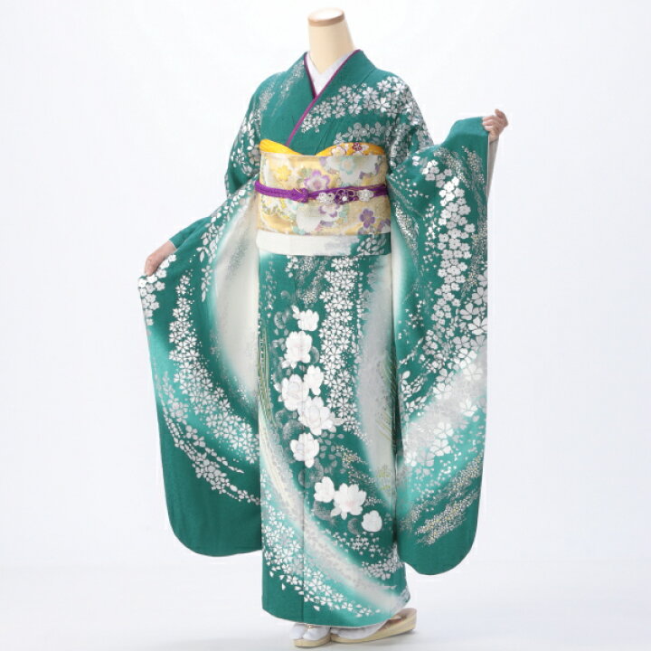 楽天市場】【中古】【購入品】振袖 フルセット Lサイズ 花柄 成人式 