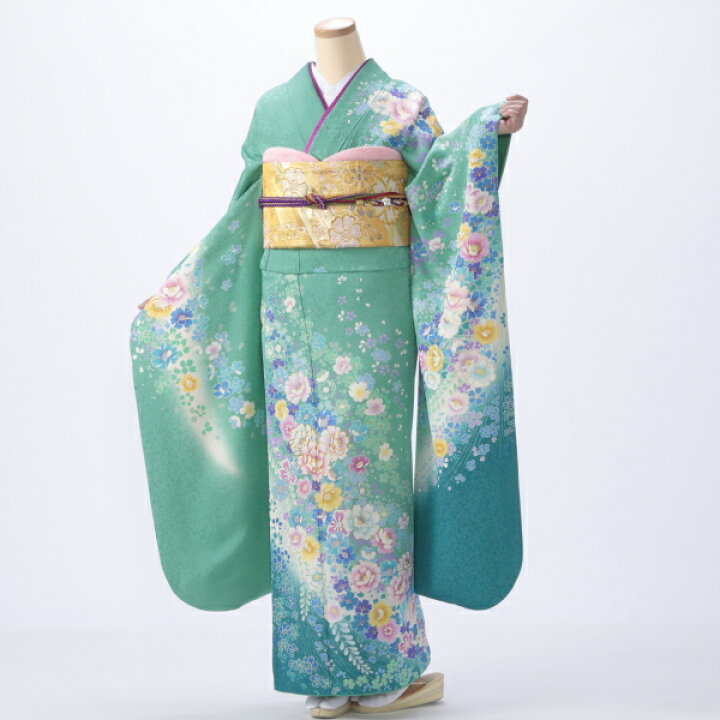 楽天市場】【レンタル】【成人式】振袖 フルセット Lサイズ 花柄 