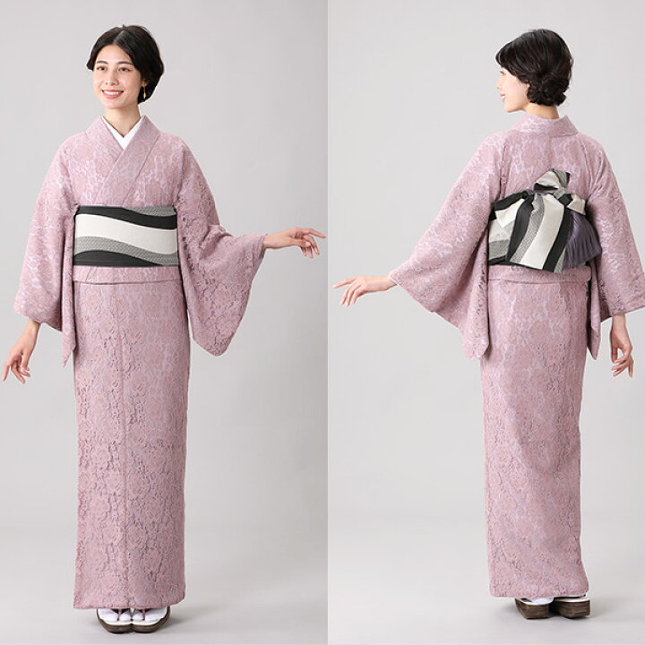 楽天市場】レース着物 小紋 袷 京都きもの友禅セレクト 単品レディース  