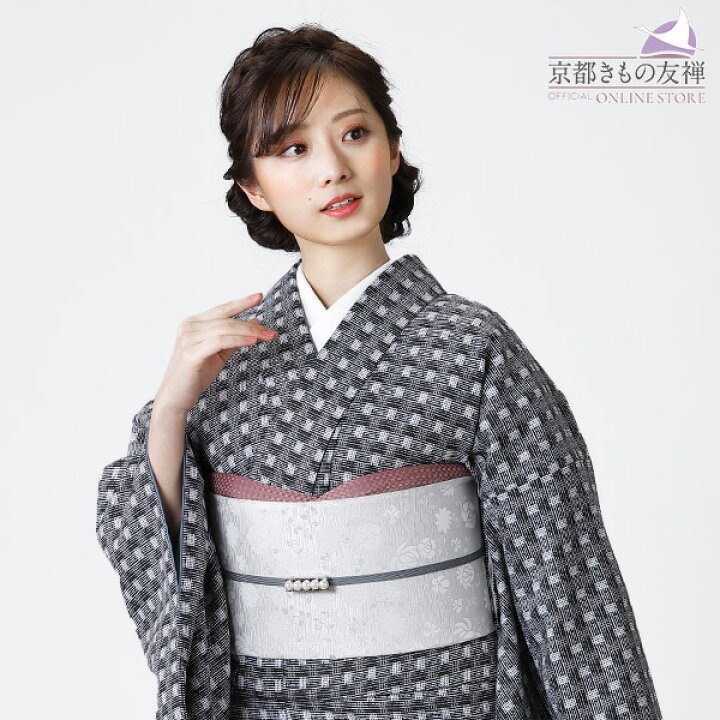 楽天市場】【セール10%OFF】小紋 洗える着物 袷 京都きもの友禅 