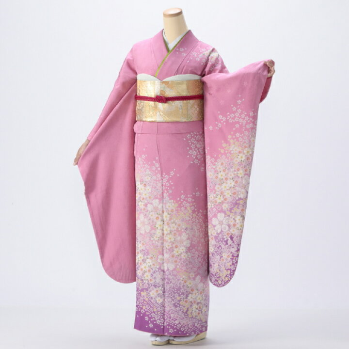 楽天市場】【中古】【購入品】振袖 フルセット Mサイズ ピンク 