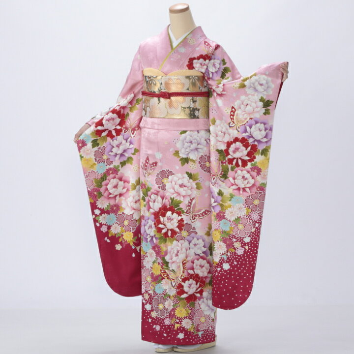 楽天市場】【中古】【購入品】振袖 フルセット Lサイズ 花柄 成人式 