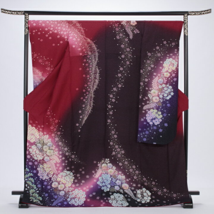楽天市場】【中古】【購入品】振袖 フルセット Lサイズ 辻が花 成人式 