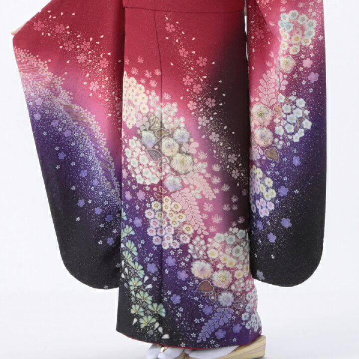 楽天市場】【中古】【購入品】振袖 フルセット Lサイズ 辻が花 成人式 