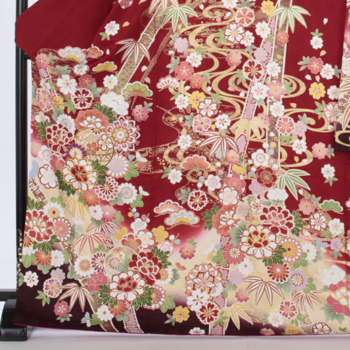 楽天市場】【中古】【購入品】振袖 フルセット Mサイズ 花柄 成人式 