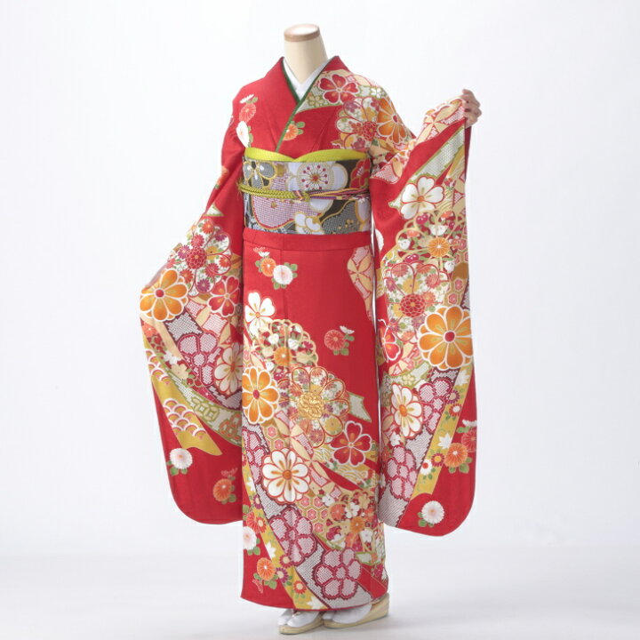 楽天市場】【中古】【購入品】振袖 フルセット Mサイズ 古典柄 成人式 